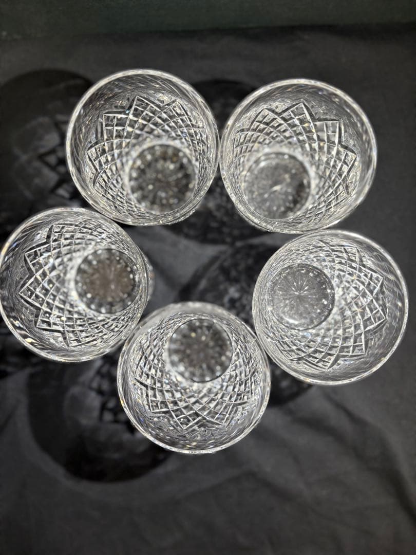 【希少フランス購入品】バカラ　クリスタルルクソールグラス 5個セット