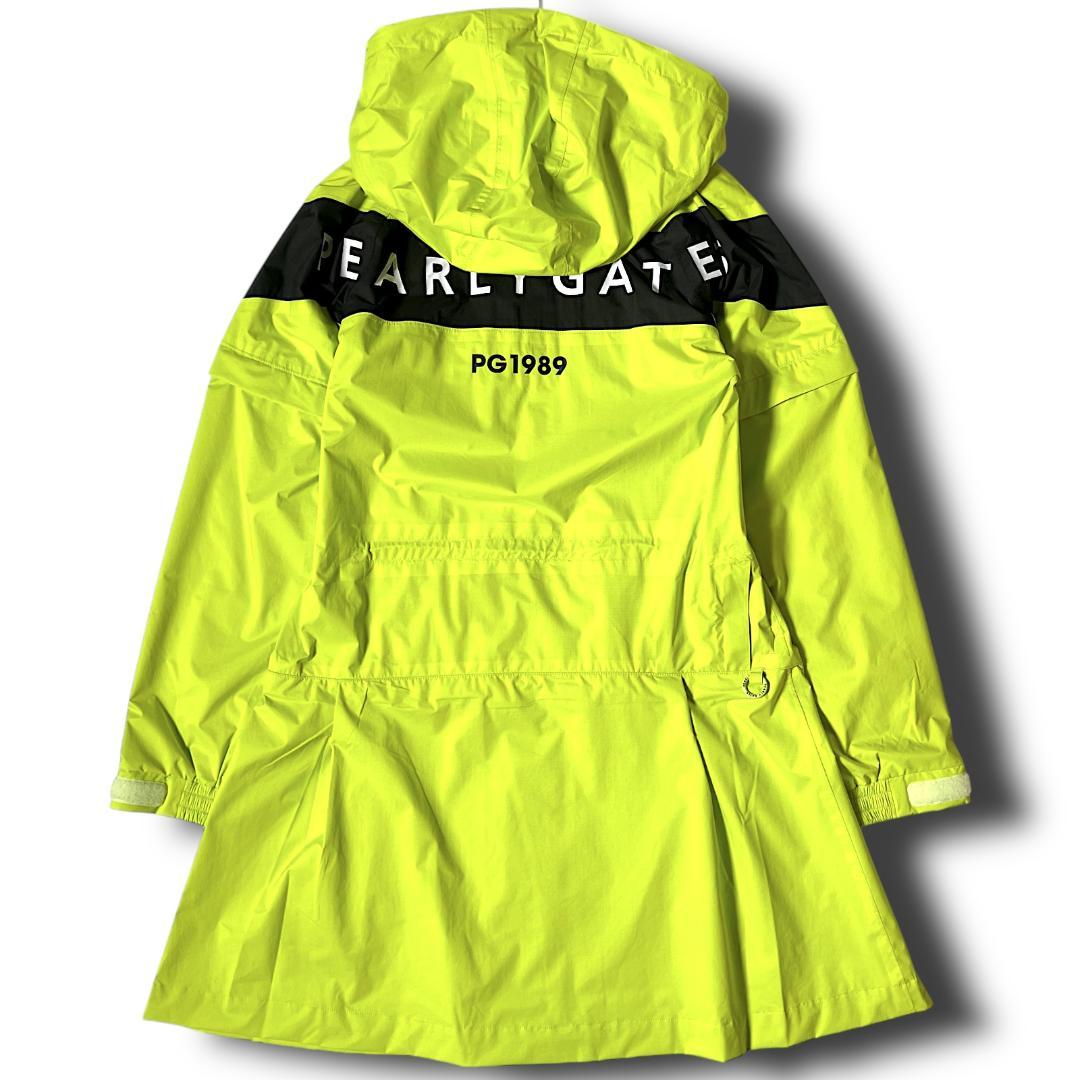 1 パーリーゲイツ AQUAX 防水透湿 レインジャケット ワンピース 黄