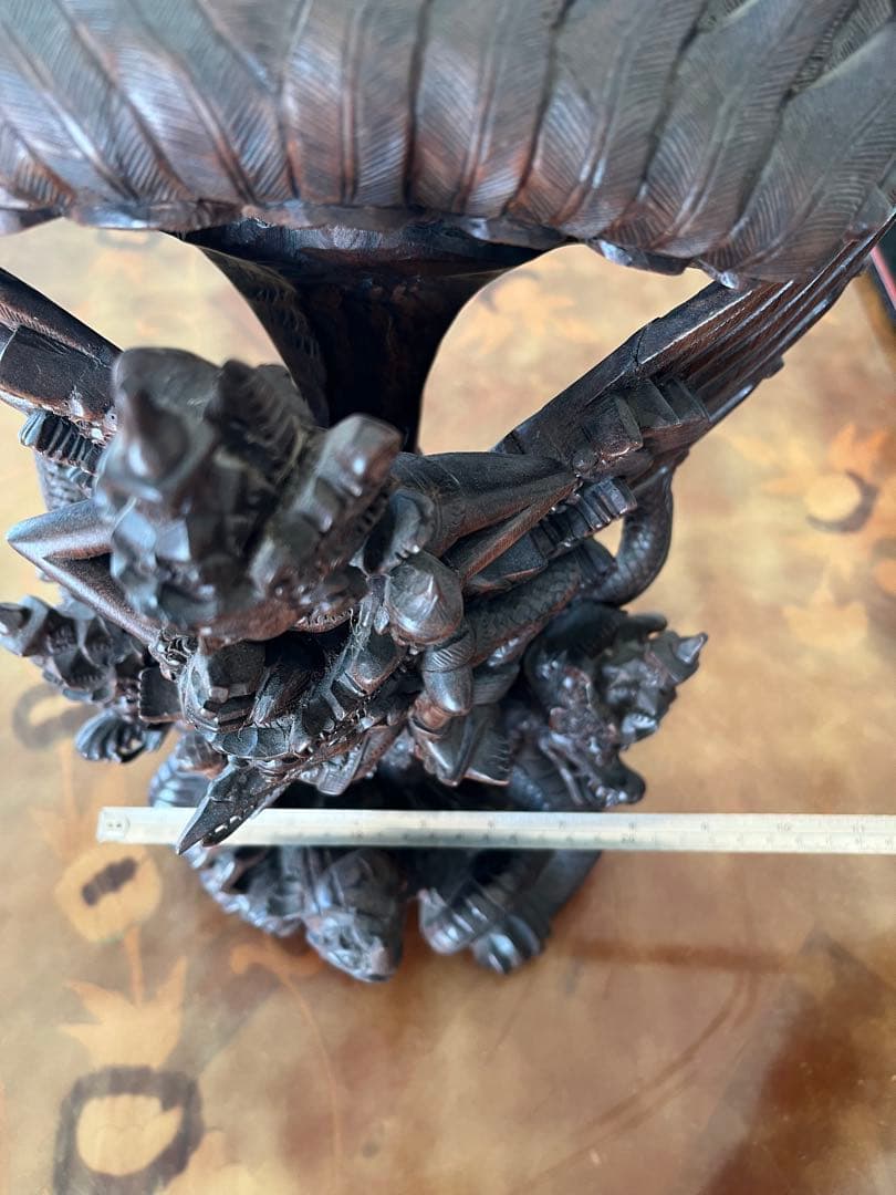 インドネシア　バリ島　アジアンスタイル 木製彫刻 装飾品　ガルーダ神
