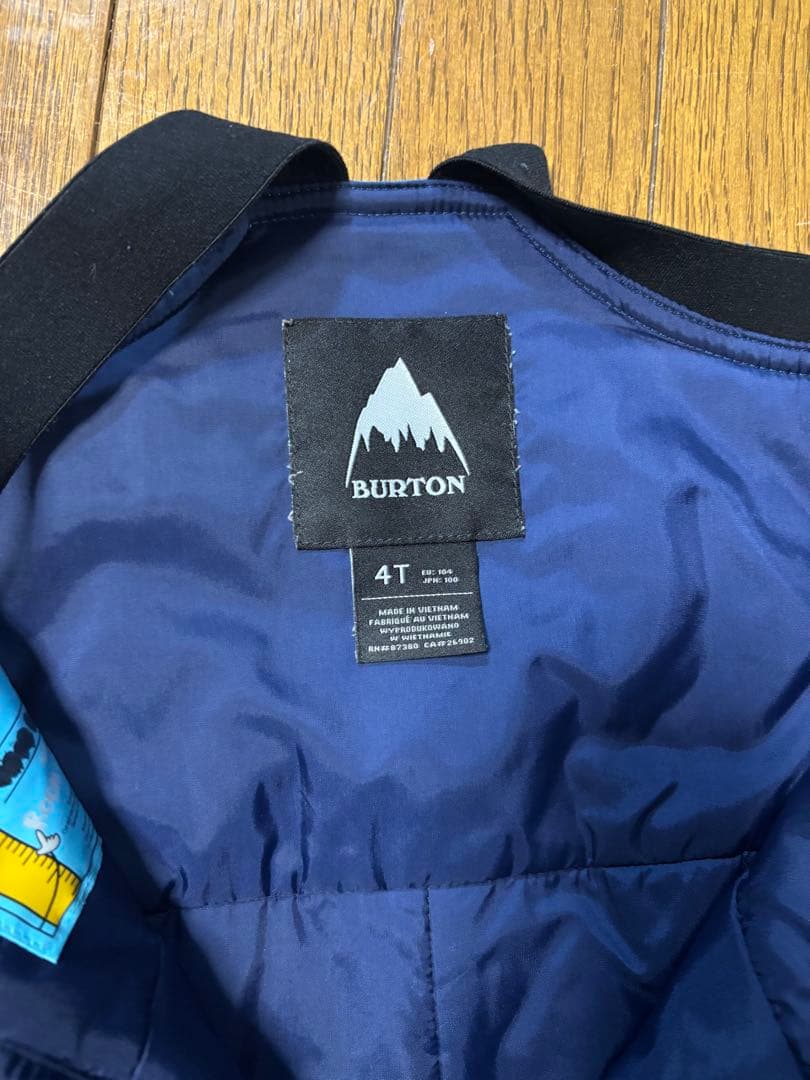 バートン　キッズ　スノージャケット&ビブパンツ　110-120 上下