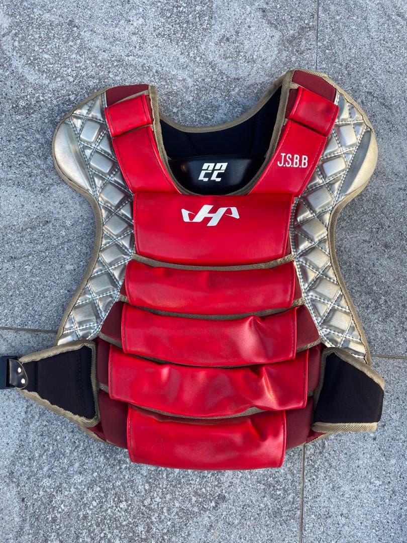 ハタケヤマ　キャッチー防具セット　収納袋付き