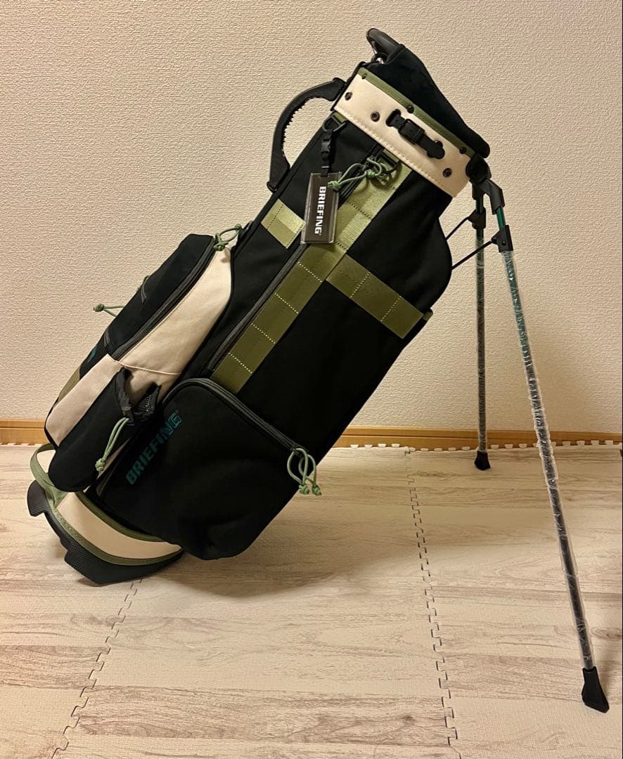 【新品】BRIEFING キャディバッグ CR-8 #02 ブラック×アイボリー