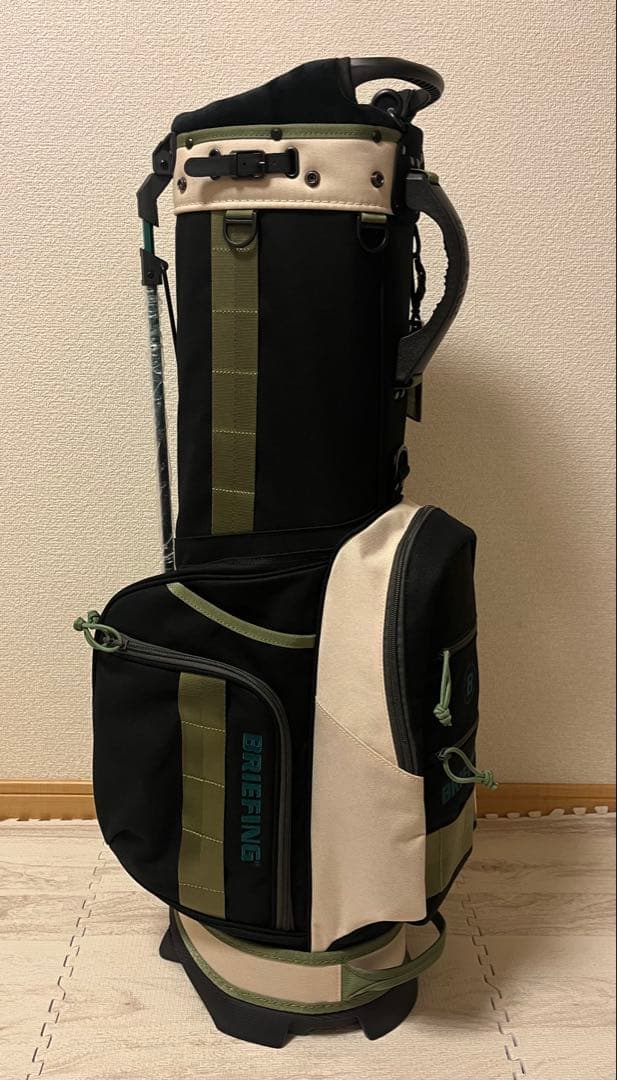 【新品】BRIEFING キャディバッグ CR-8 #02 ブラック×アイボリー
