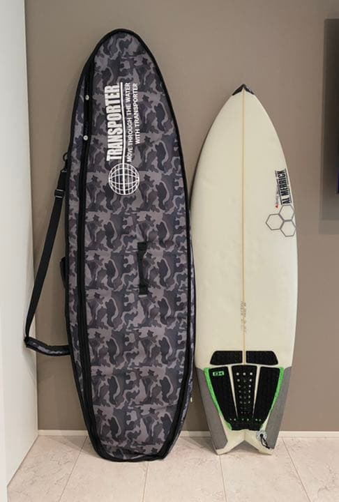 サーフボード　アルメリック　ハイファイブ2 カバー　フィン　リーシュコード付き