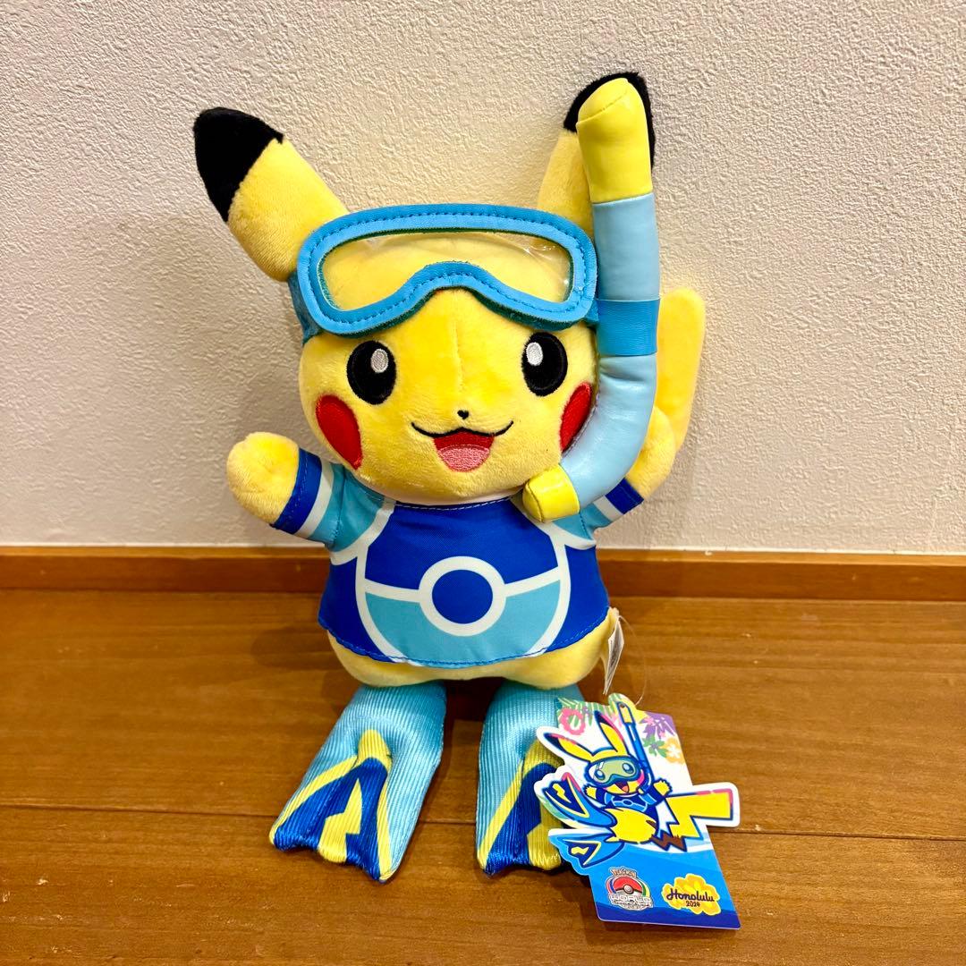 ピカチュウ ポケセン＆WCS2022・WCS2024限定 ぬいぐるみ 5体セット