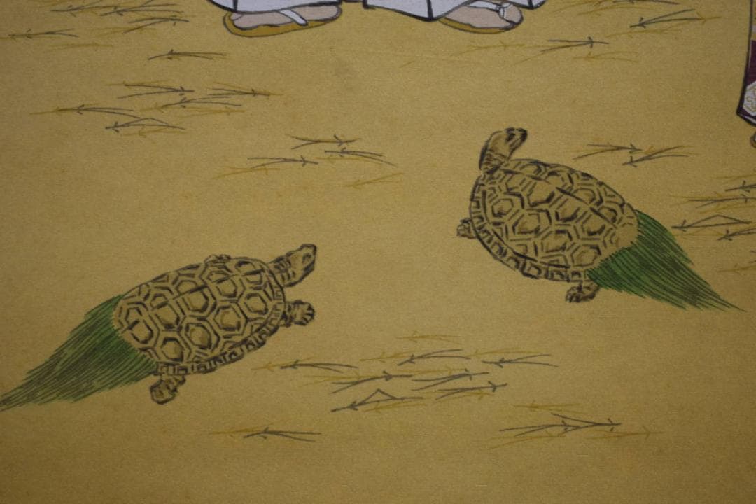 真作/大谷南光/高砂図/桐共箱付/布袋屋掛軸HF-446