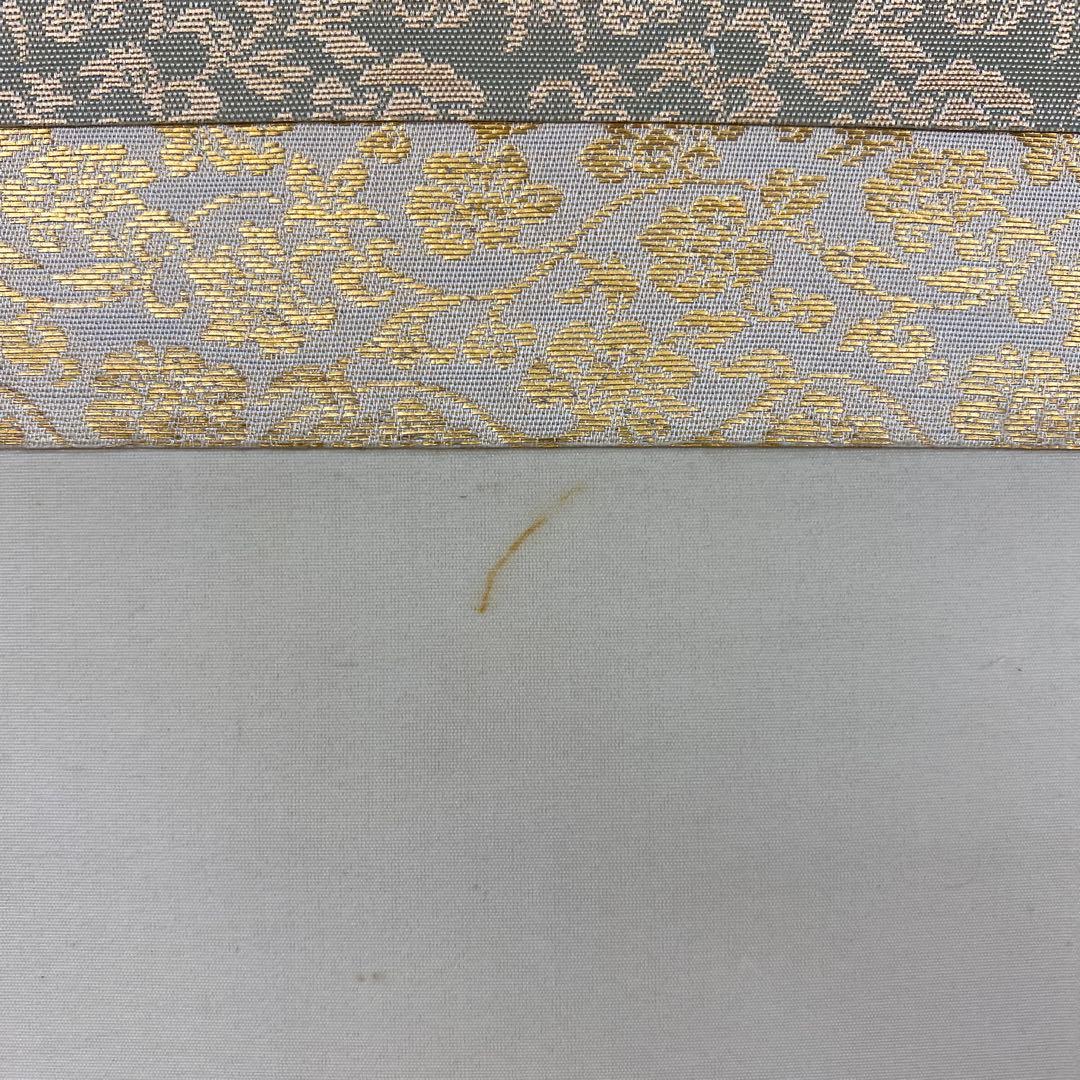 美品 掛け軸 日本画家 百々茂貫作 富貴図 共箱 太巻き付 二重箱