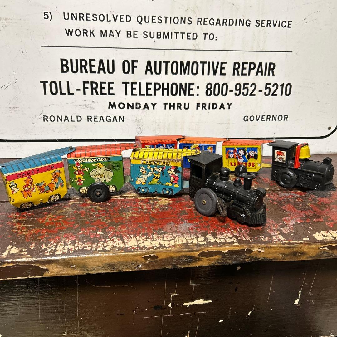 50's U.S.A ヴィンテージ Disney ブリキ 列車玩具 レトロ