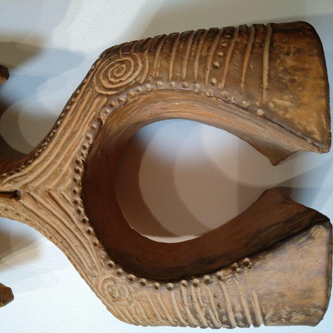 ハート型 土偶 レプリカ 複製品 置物