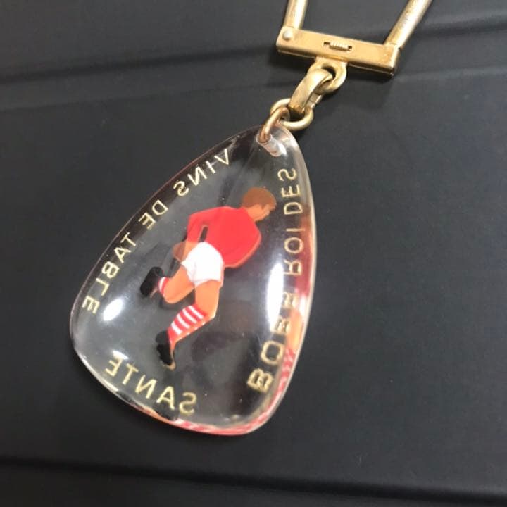 60年代フランスブルボンキーホルダー　BOBB ラグビー