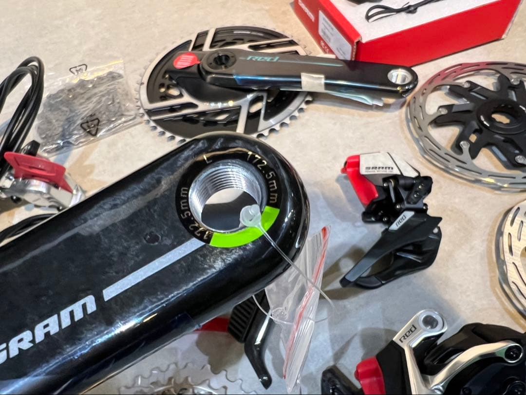 SRAM RED AXS E1 グループセット パワメ付き 172.5 新車外し