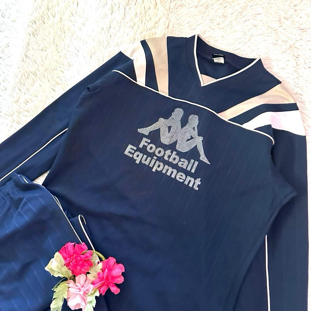 FOOTBALL EQUIPMENT 【上下2点セット】ネイビー　ジャージ　L