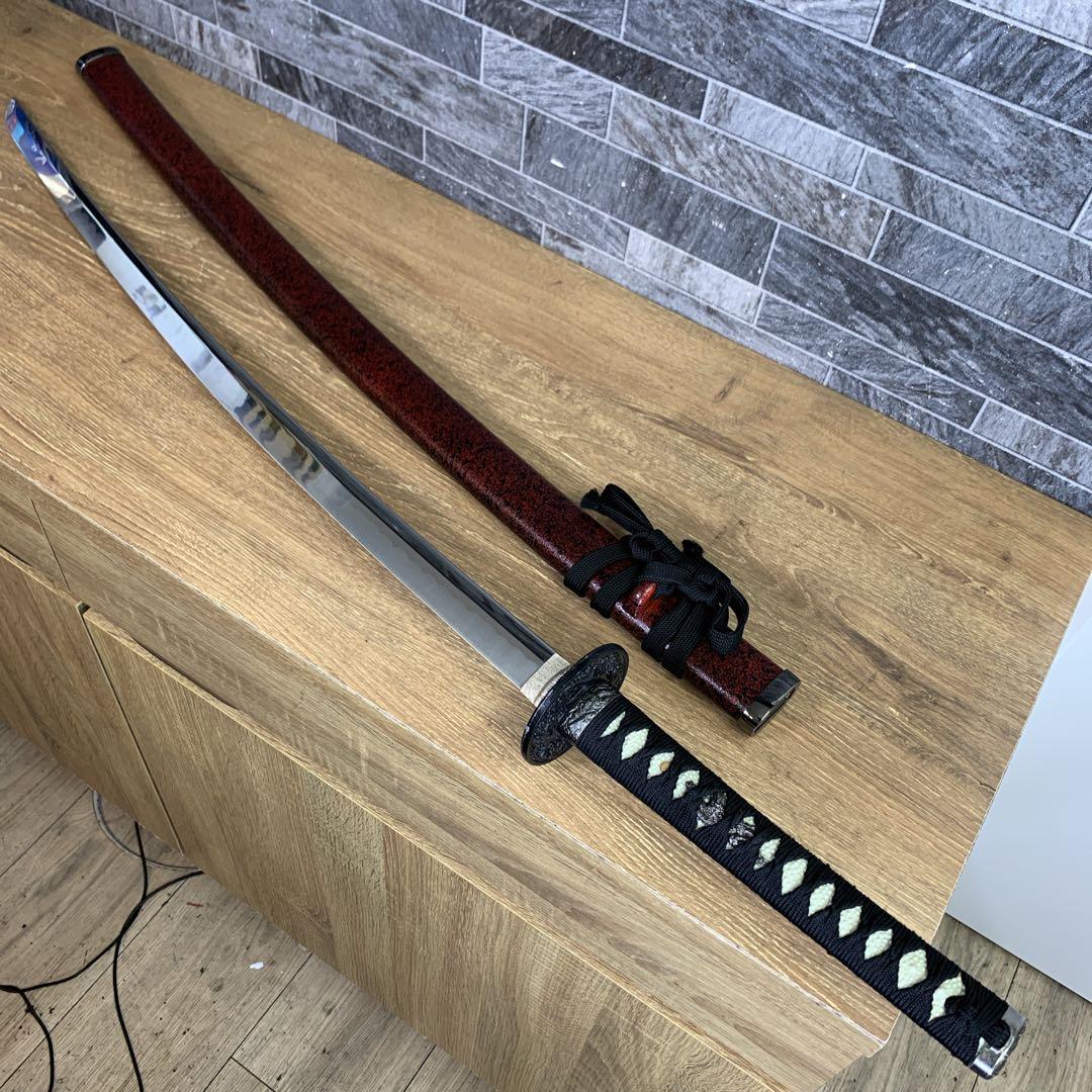 全長約105㎝　坂本龍馬愛刀　日本製　金属製　模造刀　日本刀　赤石目　大刀