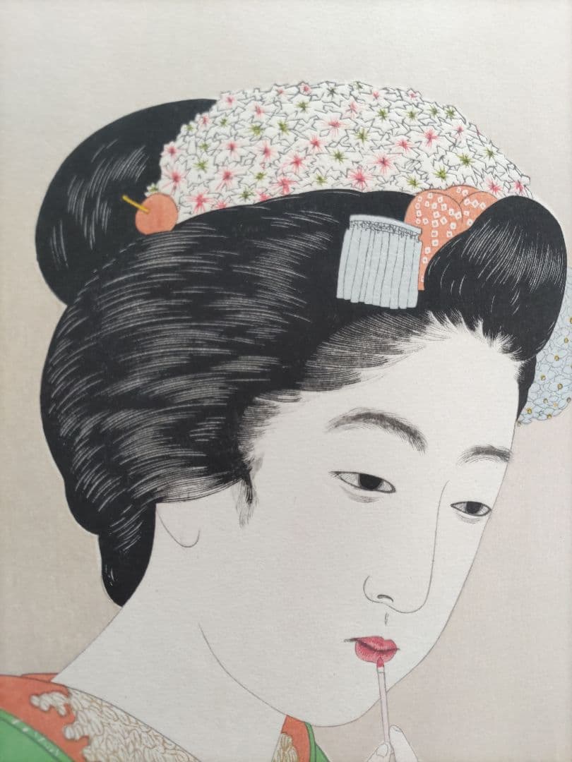 新版 橋口五葉集 『京舞妓』手摺木版画 丹青社版 大判 新版画