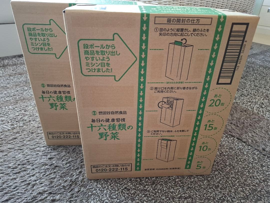 十六種類の野菜30本×2箱(世田谷自然食品)