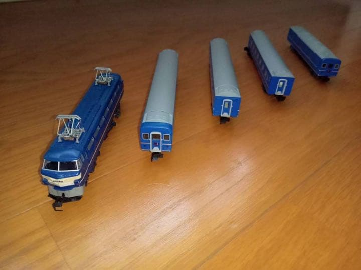 Nゲージ　ブルートレイン（電気機関車＋客車）