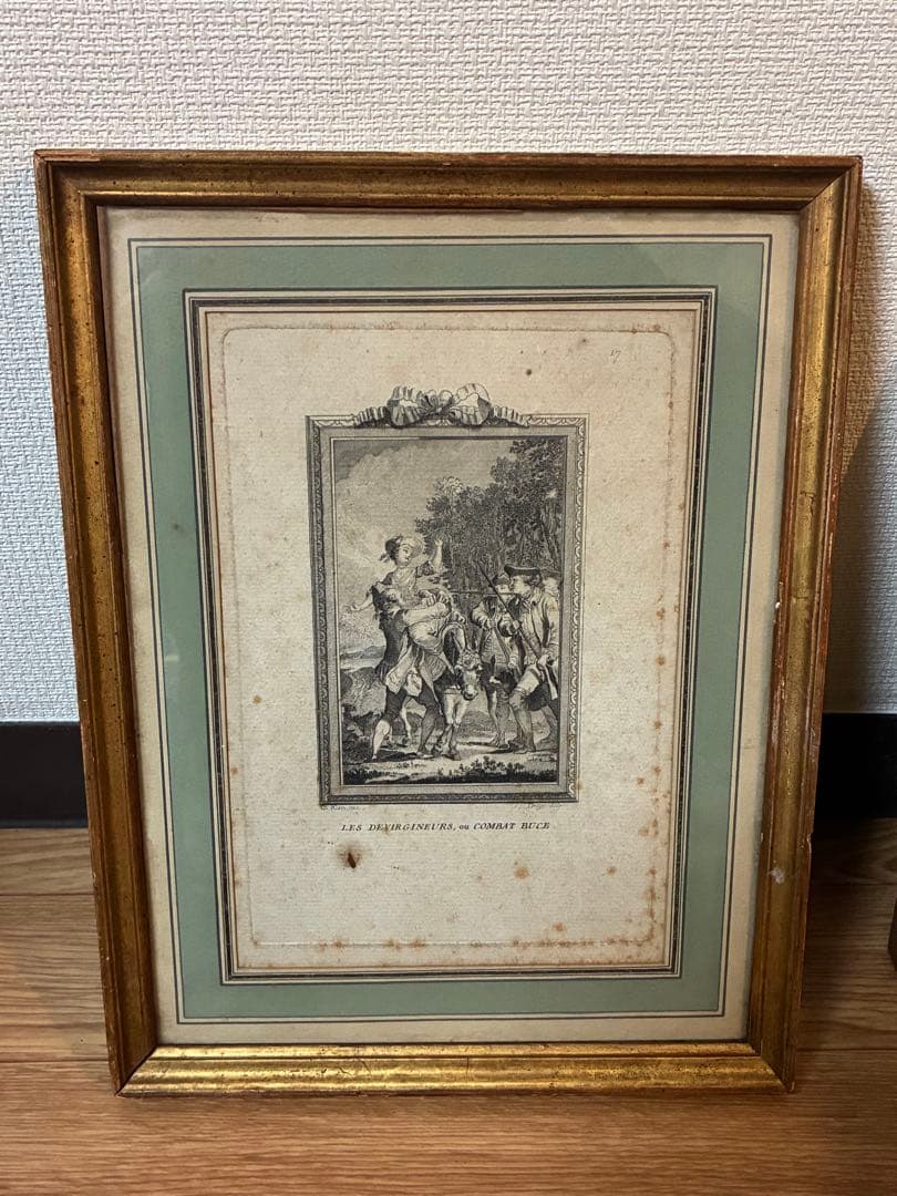 クラシック人物画 金色フレーム