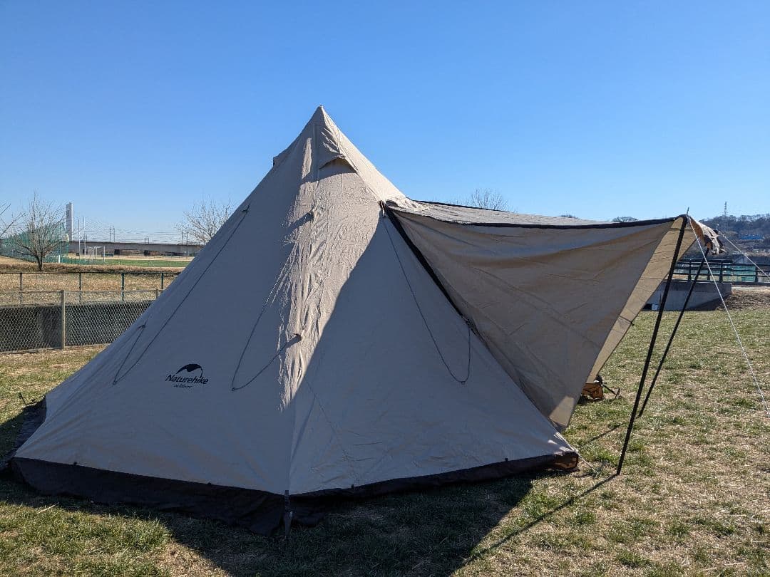 ネイチャーハイク　Ranch　八角形　大型ワンポールテント　5~8人用