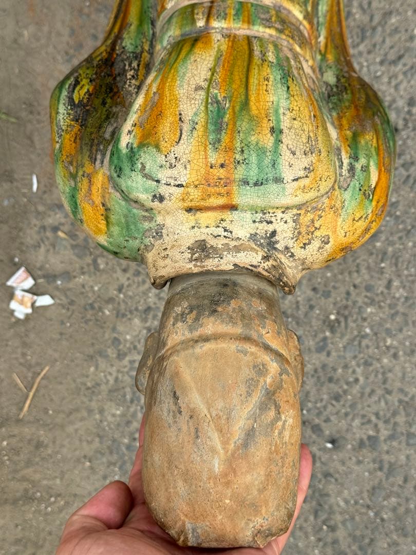 ‼️リサイクルFORTへフォロー‼️6/7唐物買取①‼️中国の唐三彩の神官像‼️