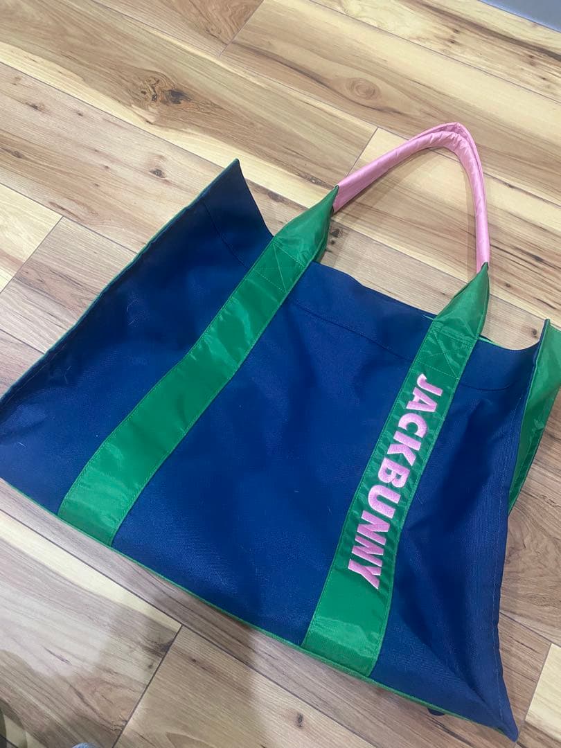 JACK BUNNY トートバッグ ネイビー グリーン