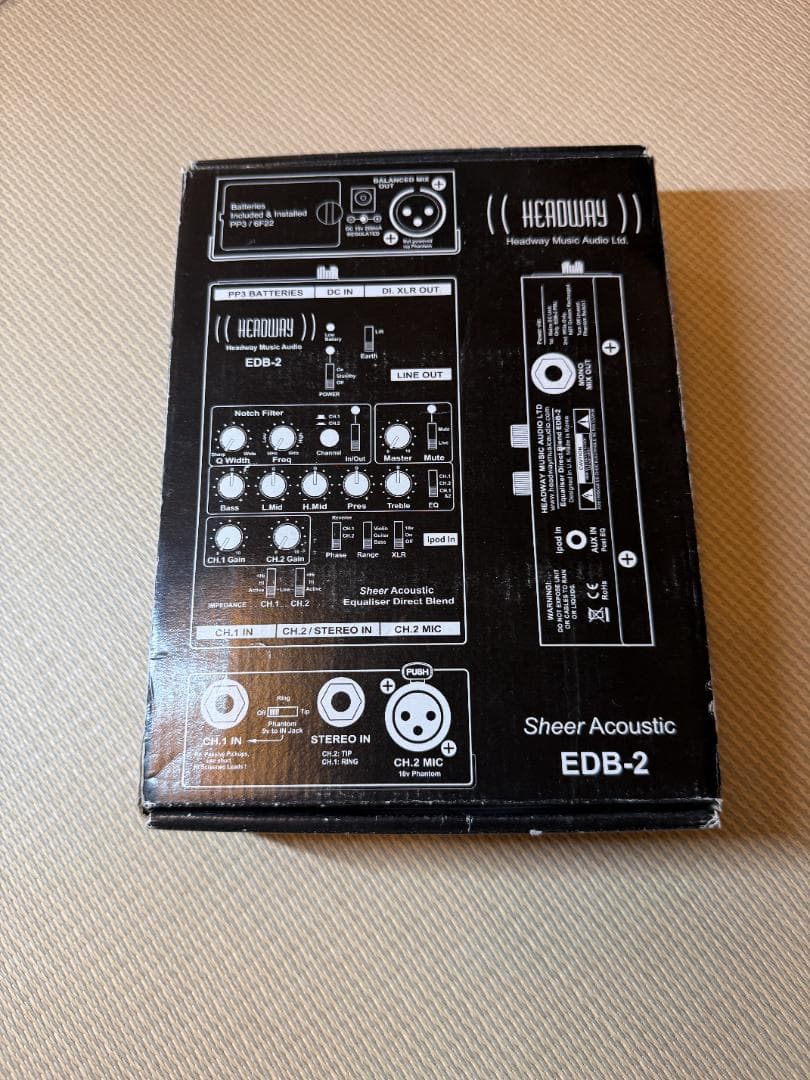 HEADWAY EDB-2 アコースティックギター用イコライザー