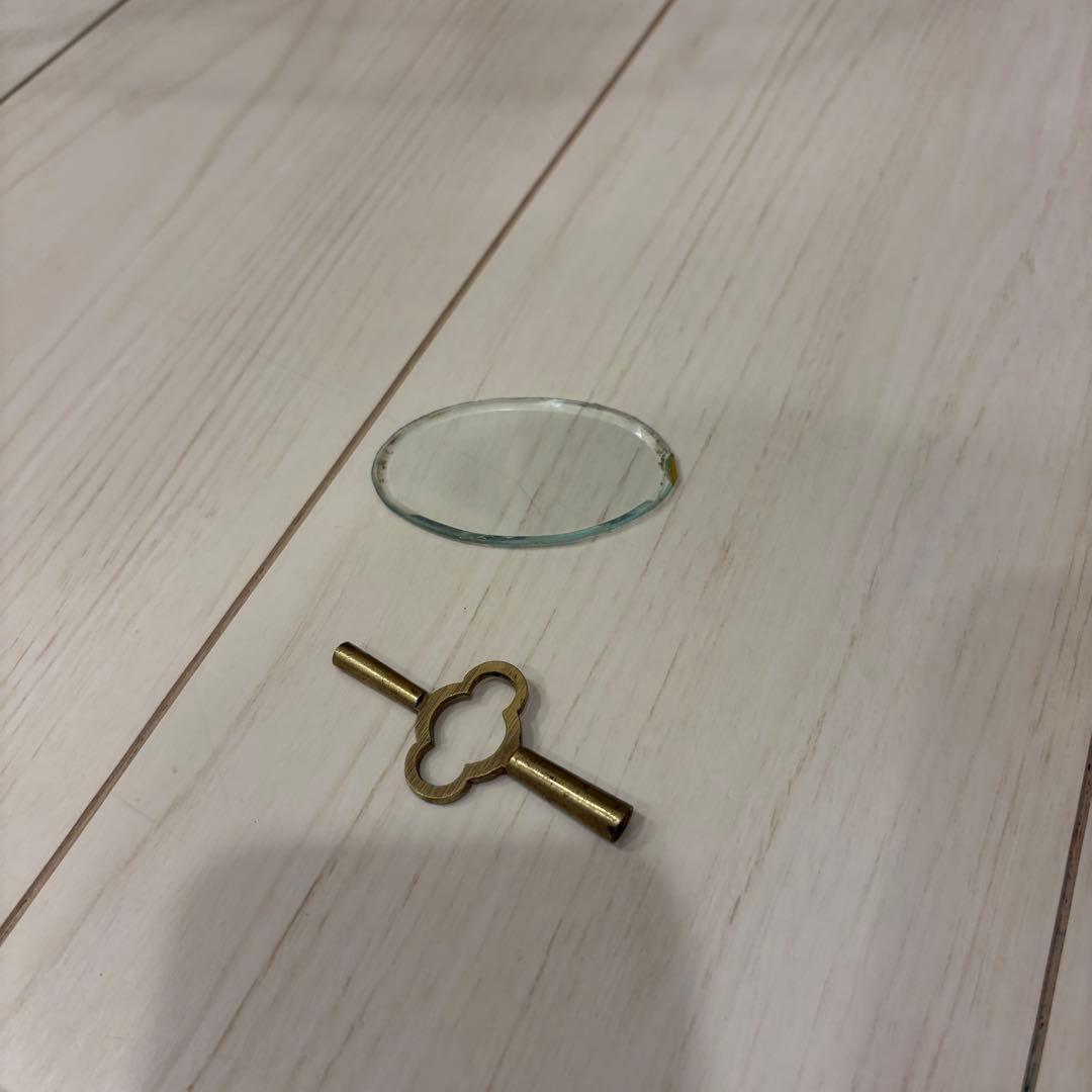 アンティーク置時計 真鍮製 手巻き式