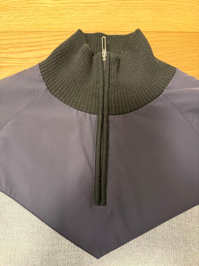 デサント　ハーフジップ グレー ブラック セーター