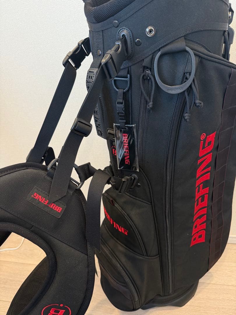 BRIEFING ブラックキャディバッグ　cr-4