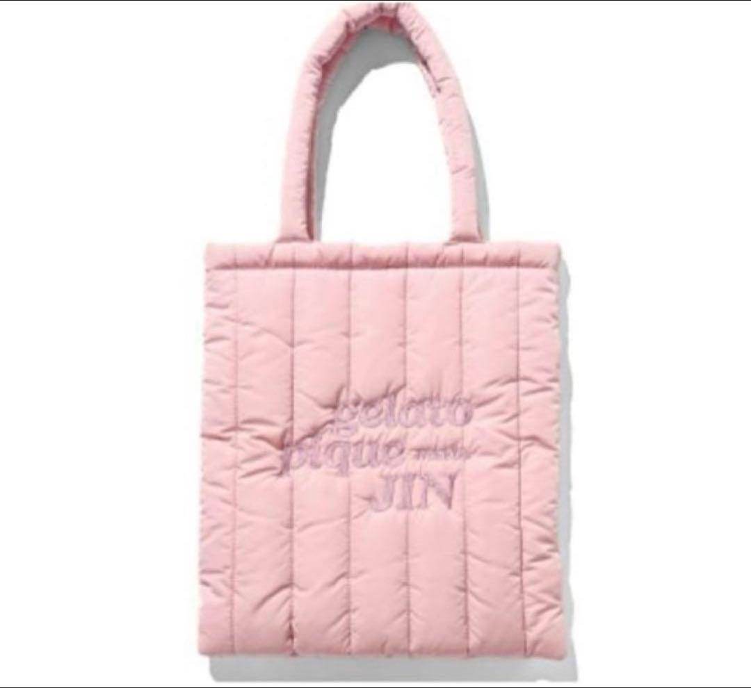 BTS JIN ジン ジェラピケ ジェラートピケ トートバッグ ピンク