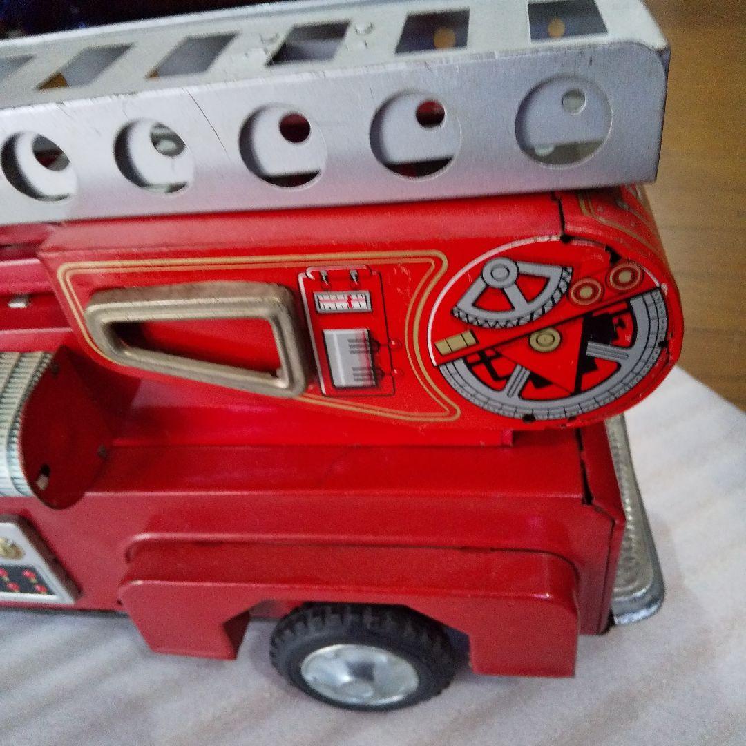 1960年製 ブリキ　ハシゴ車 　大型　米沢玩具