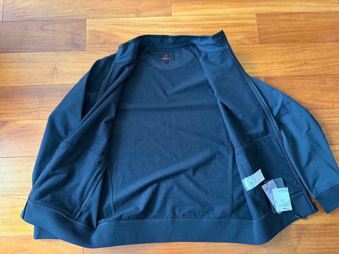 24AW ブリーフィングゴルフストームフリースブルゾン黒M