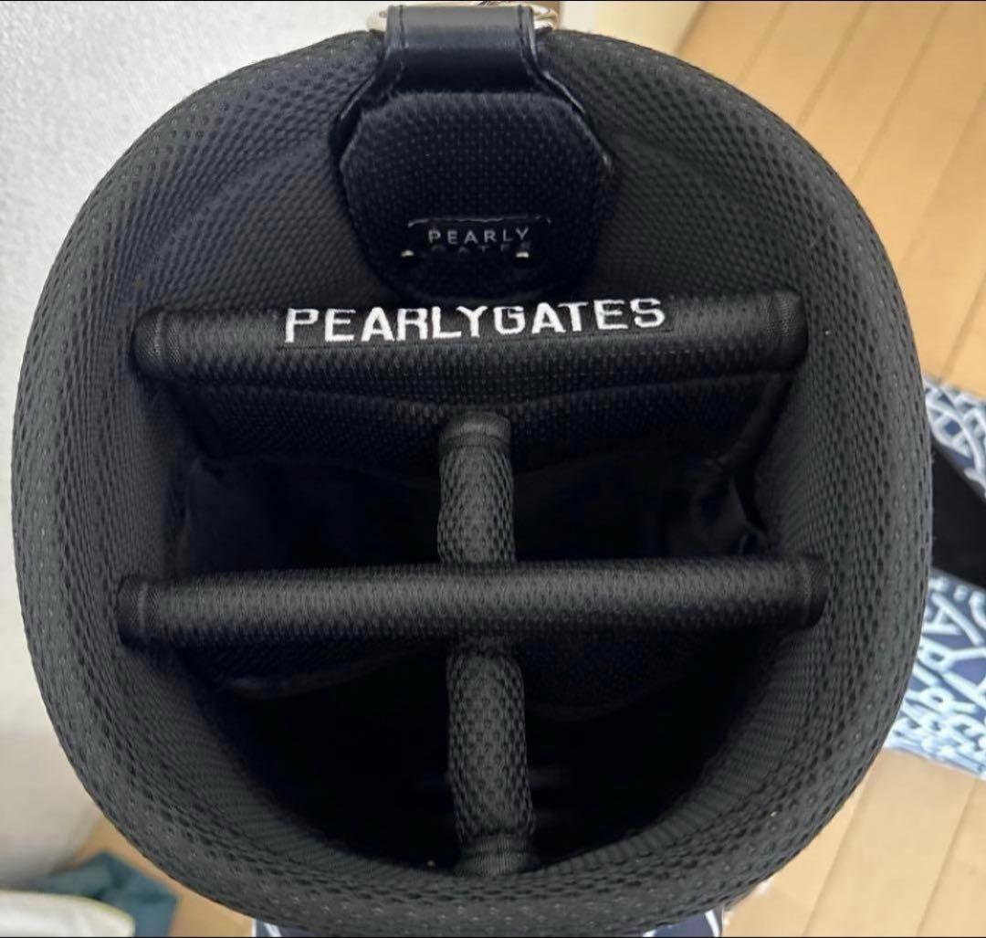 PEARLY GATES ネイビーキャディバッグ　パーリゲイツ　キャスター付き