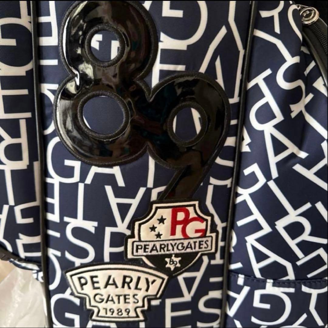 PEARLY GATES ネイビーキャディバッグ　パーリゲイツ　キャスター付き