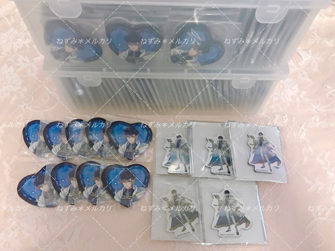 【即購入可能】夢職人と忘れじの黒い妖精 ゆめくろ シオン ハート缶 缶バッジ