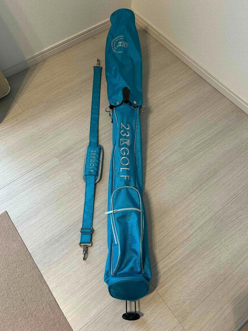 23区 GOLF キャディバッグ ターコイズ　セルフスタンドタイプ