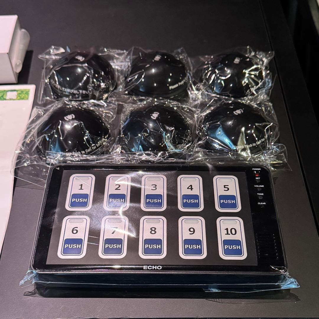 業務用ワイヤレスチャイム エコチャイム 受信機1台＋送信機6個 新品未使用