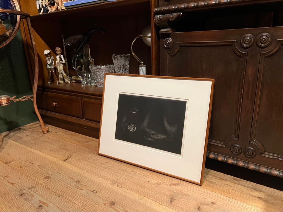 丹阿弥丹波子 リトグラフ NIWAKO TAN-AMI銅版画 直筆サイン 額縁