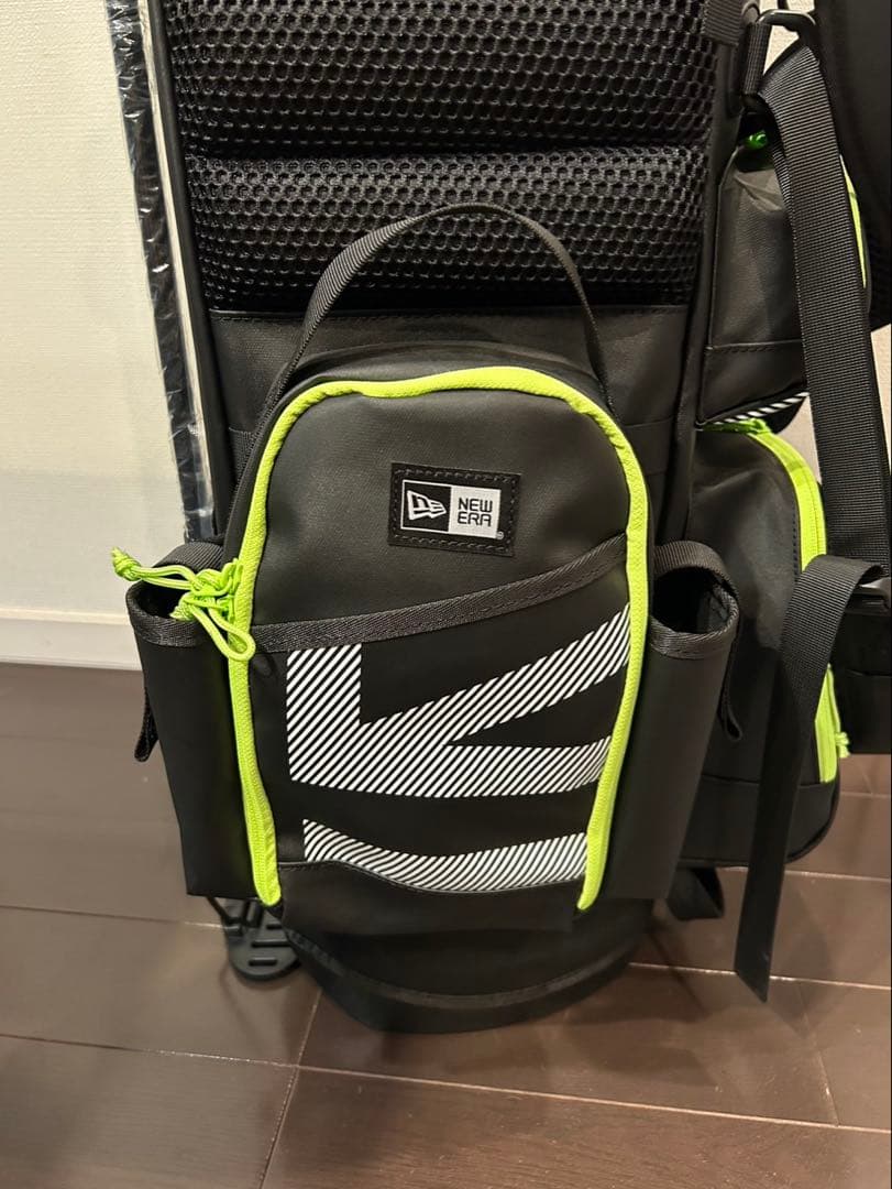 NEW ERA キャディバッグ ブラック/ネオンイエロー