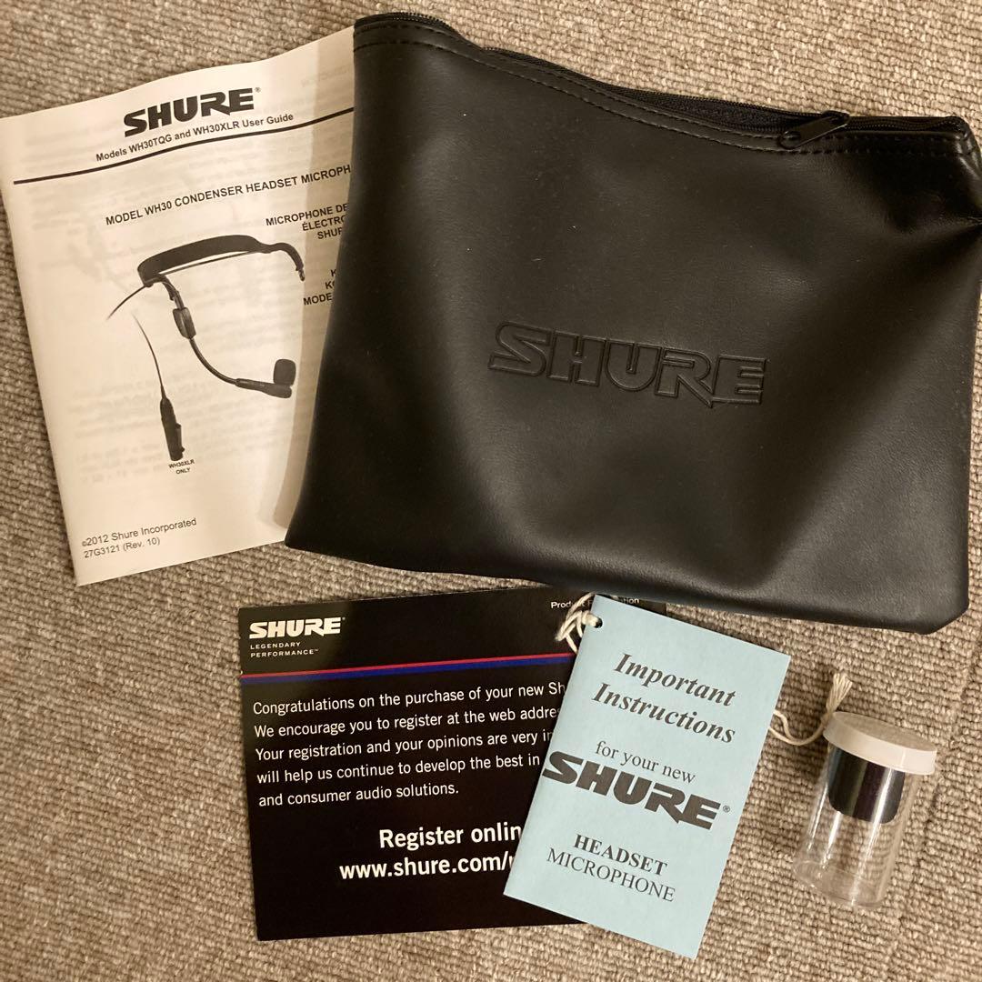 【まもなく終了】SHURE シュア WH30XLR ヘッドワーンマイク