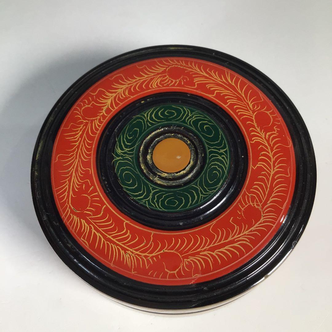 Ｎ２７８　棗　『道場宗廣作』『唐物写』『独楽棗』　共箱　茶道具