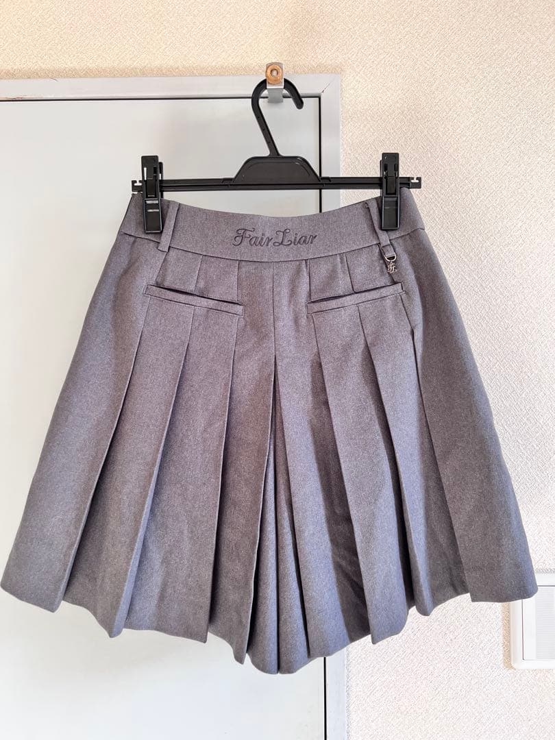 Fair Liar ゴルフ プリーツ スカート S 美品 グレー