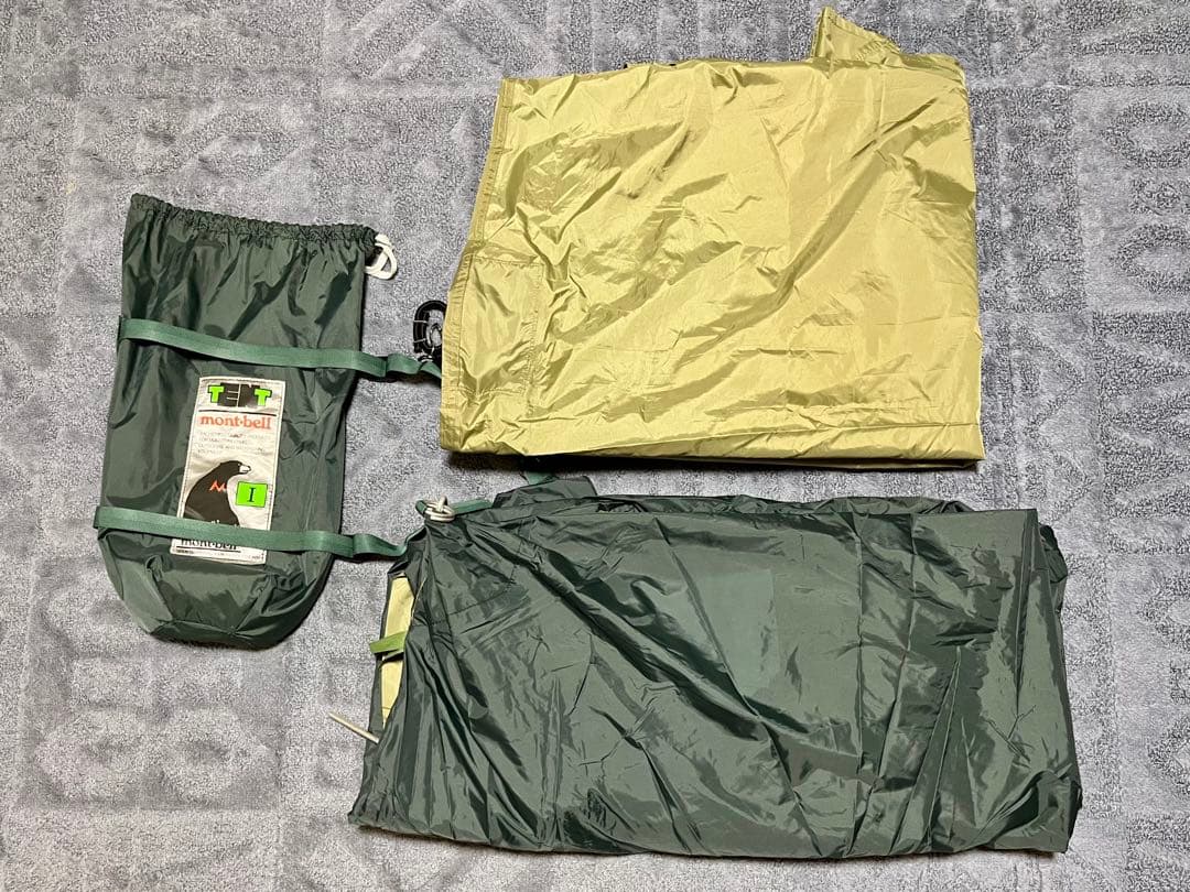 【旧型】mont-bell ムーンライトテント1型 アイボリー+グラウンドシート