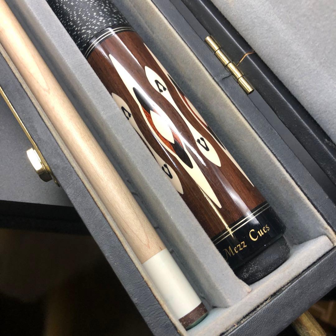 美品　Mezz Cue メッヅ ジョイントキャップ付き　キュー　ビリヤード