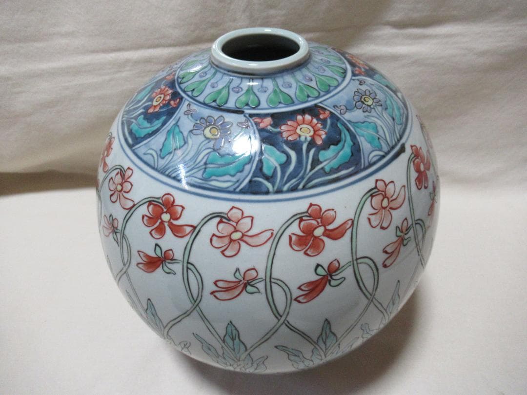 有田焼　５代佐藤走波作　壺　共箱