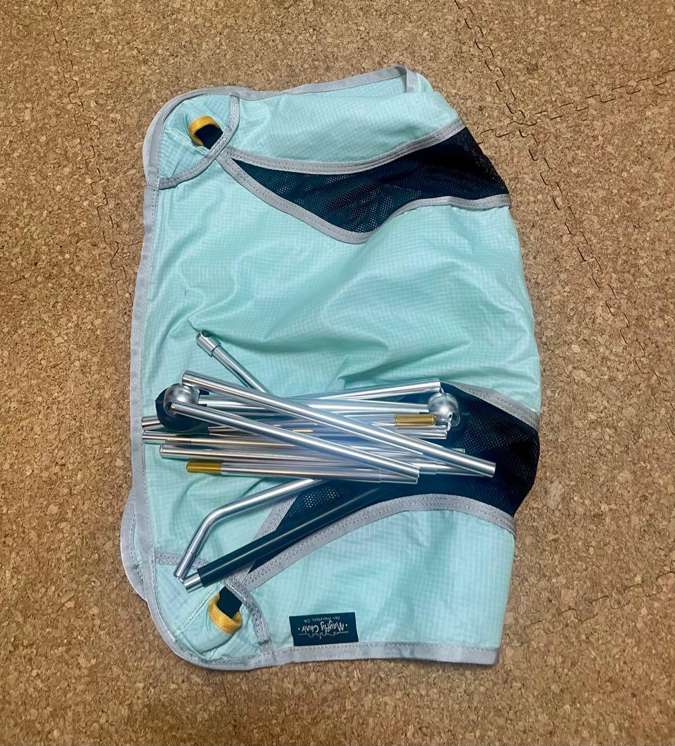 エーライト メイフライチェア 水色 オリジナル ゆるキャン△ コンパクトチェア