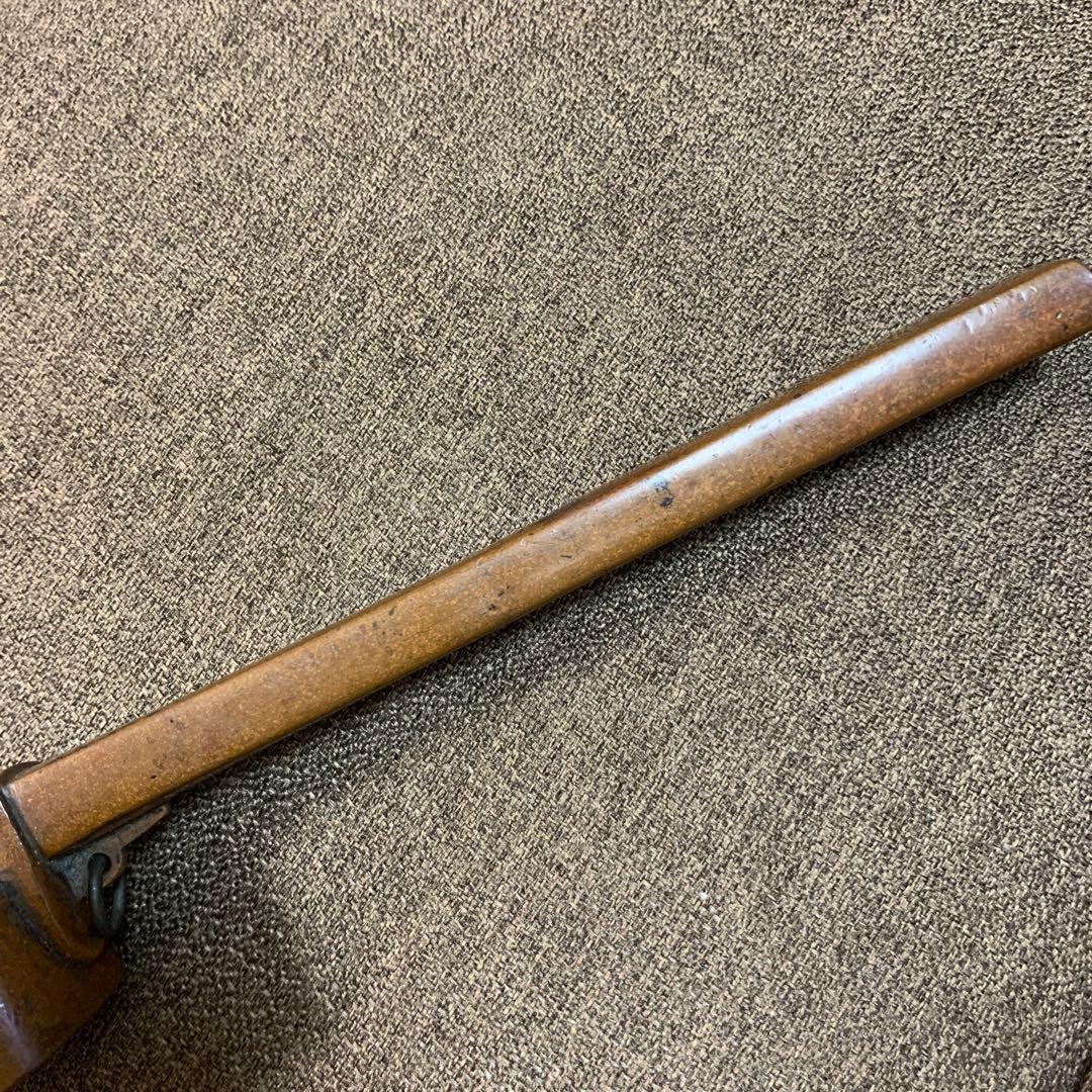 骨董○古銅矢立○ 年代・時代物　銅製 /筆記用具/文房具/墨/筆入れ/書道具