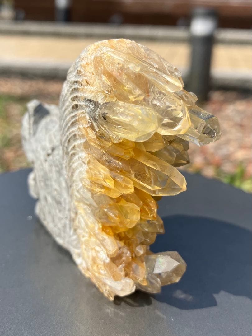 水晶　クラスター　リス　モチーフ　Ｂ