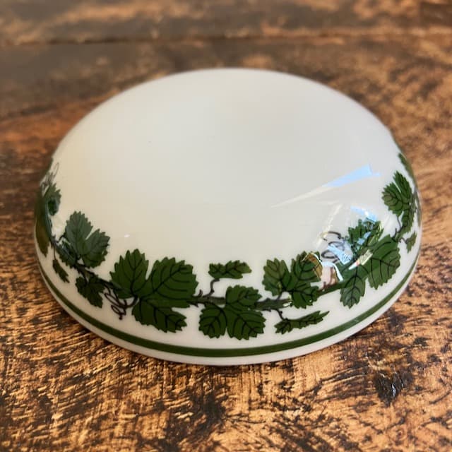 希少 1930年代 マイセン 陶器ボックス ヴァインリーフ セミアンティーク