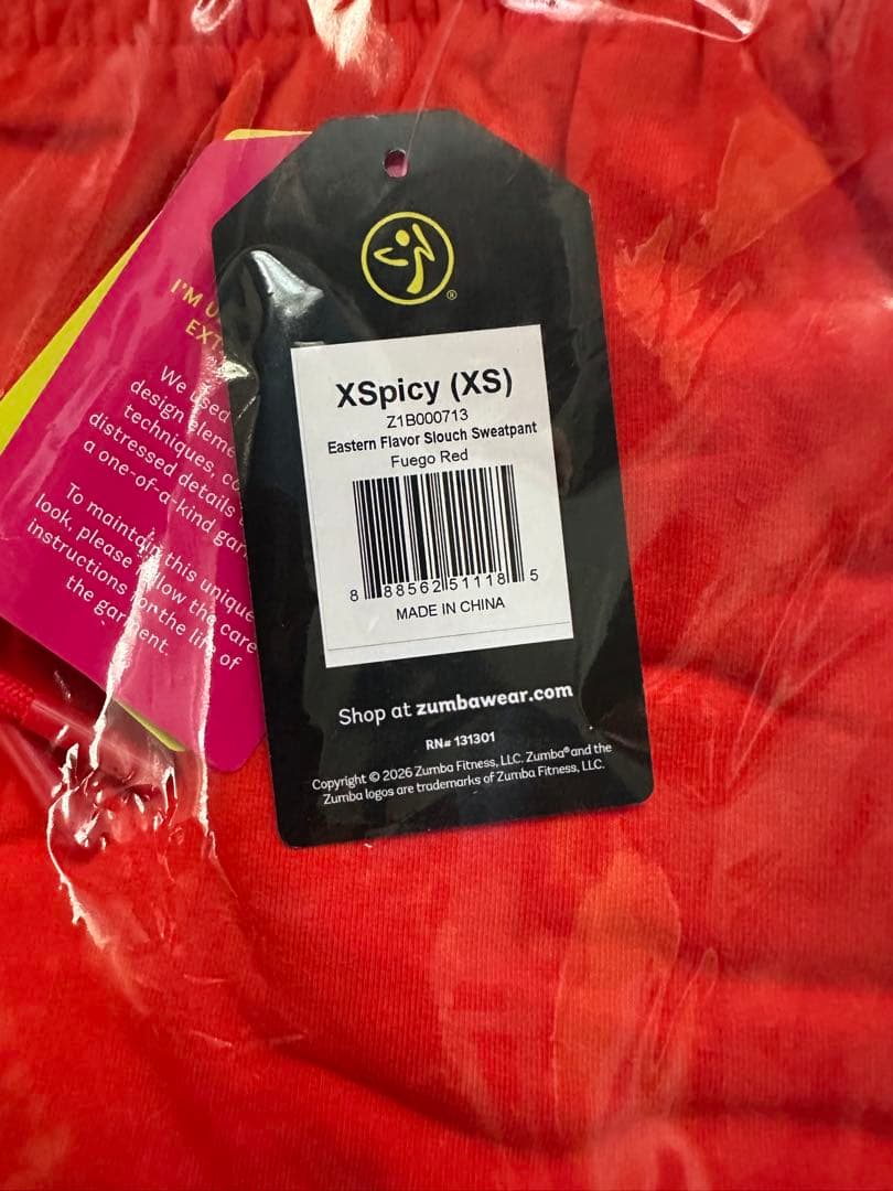 新品　正規品　ズンバ　X S パンツ