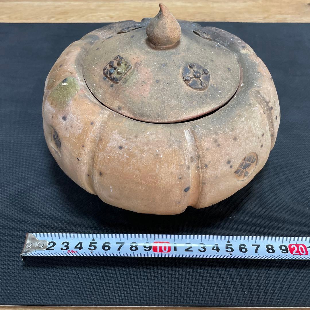 中川伊作　知花南蛮焼き　阿古陀型　水指　花いけ　沖縄